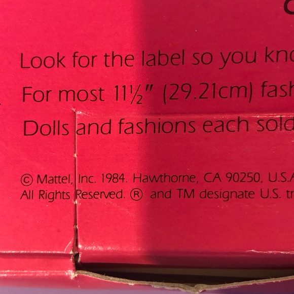 Oscar de la Renta for Barbie 1984 - Picture 3 of 3